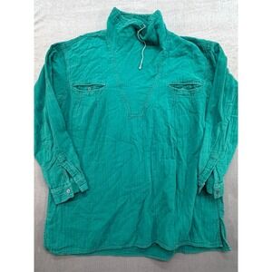 International Male Long SLeeve Turtleneck Shirt Green Size Large